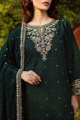 BATIK-3PC DHANAK EMBROIDERED SHIRT WITH CHIFFON EMBROIDERED DUPATTA AND EMB TROUSER -W.J-5181