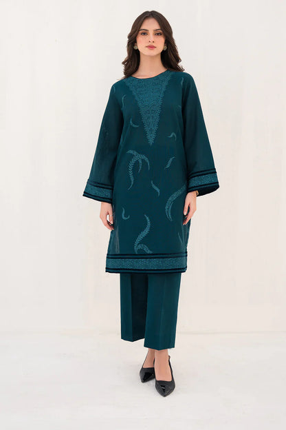 JAZMIN 2PC -DHANAK HEAVY EMBROIDERED WITH HEAVY EMBROIDERED SLEEVES-W.J-1283