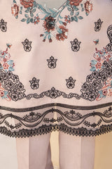 WearJora-3PC KARANDI PRINTED EMBROIDERED SHIRT WITH KARANDI PRINTED EMB SHAWL & PRINTED TROUSER-W.J-0128