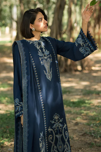 ASIM JOFA- 3PC LAWN EMBROIDERED SHIRT WITH CHIFFON EMBROIDERED DUPATTA AND TROUSER -W.J-1773