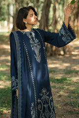 ASIM JOFA- 3PC LAWN EMBROIDERED SHIRT WITH CHIFFON EMBROIDERED DUPATTA AND TROUSER -W.J-1773
