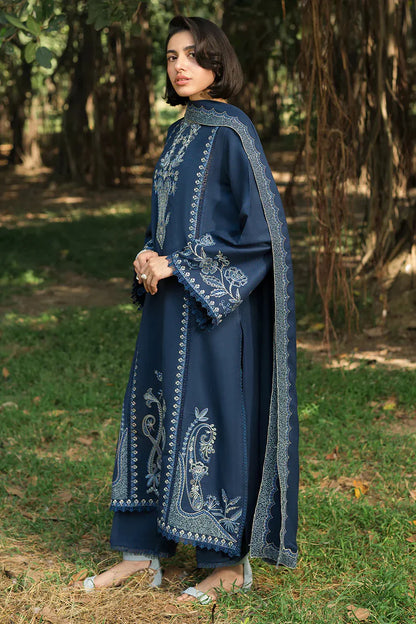 ASIM JOFA- 3PC LAWN EMBROIDERED SHIRT WITH CHIFFON EMBROIDERED DUPATTA AND TROUSER -W.J-1773
