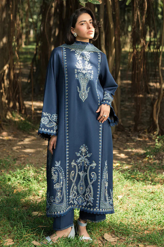 ASIM JOFA- 3PC LAWN EMBROIDERED SHIRT WITH CHIFFON EMBROIDERED DUPATTA AND TROUSER -W.J-1773
