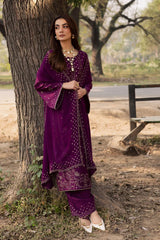 BATIK-3PC DHANAK EMBROIDERED SHIRT WITH DHANAK EMBROIDERED SHAWL AND EMB TROUSER-W.J-5068