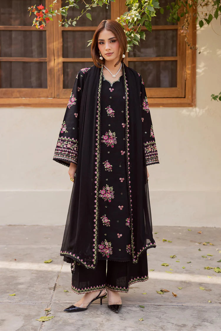 BATIK-3PC LAWN EMBROIDERED SHIRT WITH CHIFFON EMBROIDERED DUPATTA AND EMB TROUSER-W.J-4766
