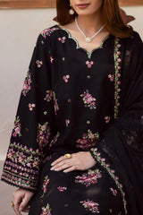 BATIK-3PC LAWN EMBROIDERED SHIRT WITH CHIFFON EMBROIDERED DUPATTA AND EMB TROUSER-W.J-4766
