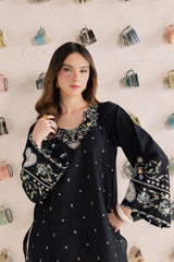 BATIK-2PIECE DHANAK EMBROIDERED SHIRT WITH DHANAK EMB TROUSER-WJ-15010