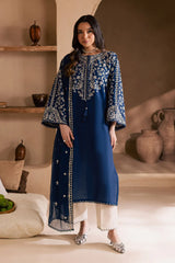 BATIK-3PC LAWN EMBROIDERED SHIRT WITH CHIFFOON EMBROIDERED DUPATTA AND EMB TROUSER-W.J-4621