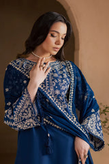BATIK-3PC LAWN EMBROIDERED SHIRT WITH CHIFFOON EMBROIDERED DUPATTA AND EMB TROUSER-W.J-4621