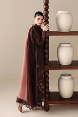 BATIK-3PC DHANAK EMBROIDERED SHIRT WITH WOOL PRINT EMBROIDERED SHAWL AND TROUSER -W.J-5176