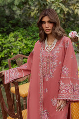 BATIK-3PC DHANAK EMBROIDERED SHIRT WITH CHIFFON EMB DUPATTA AND EMB TROUSER -W.J-5185