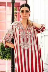 MARIA.B-3PC LAWN EMBROIDERED PRINTED SHIRT WITH CHIFFON PRINT DUPATTA AND PRINT TROUSER-W.J-2526