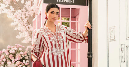 MARIA.B-3PC LAWN EMBROIDERED PRINTED SHIRT WITH CHIFFON PRINT DUPATTA AND PRINT TROUSER-W.J-1701