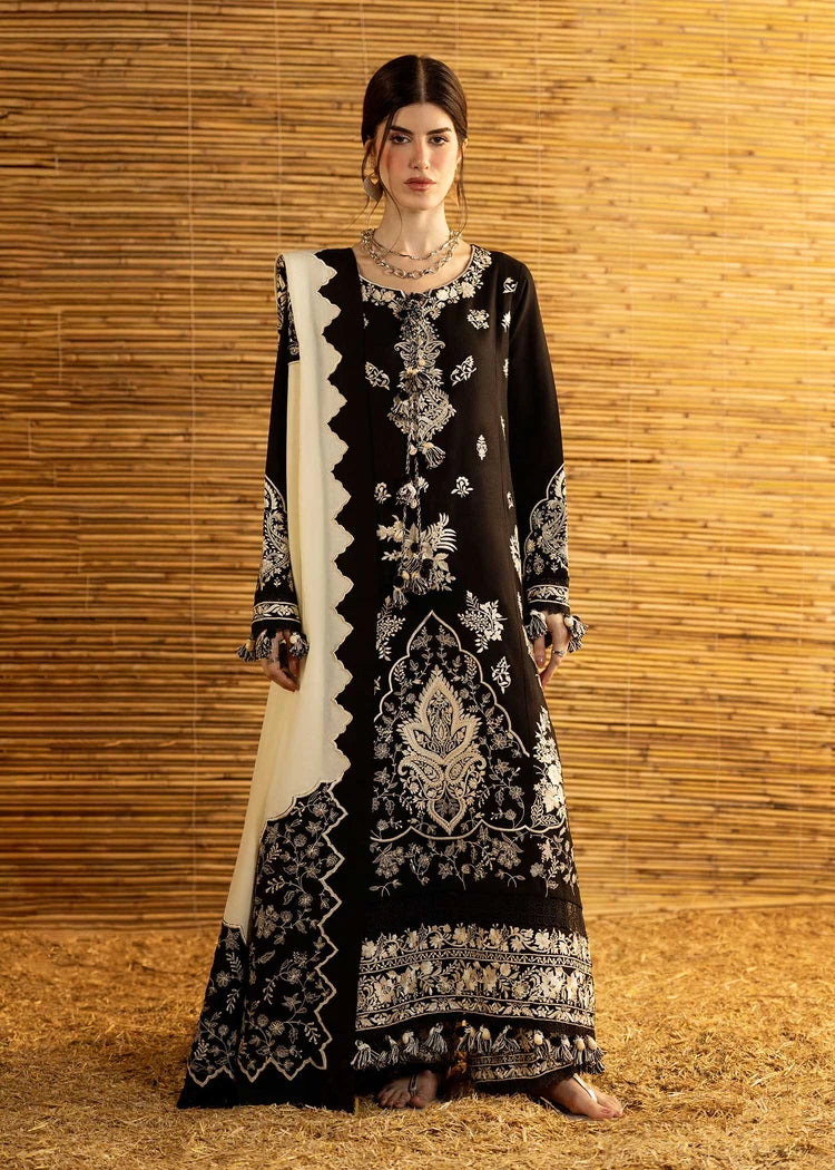 BATIK-3PC DHANAK EMBROIDERED SHIRT WITH DHANAK EMBROIDERED SHAWL AND TROUSER-W.J-5279