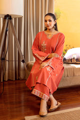 URGE-2PC LAWN EMBROIDERED SHIRT WITH LAWN EMBROIDRED TROUSER-W.J-211