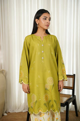 WearJora-2PC SHAMOZE SILK PRINTED SHIRT & SHAMOZE SILK PRINTED TROUSER-W.J-1983