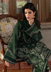 SAPPHIRE-3PC DHANAK EMBROIDERED SHIRT WITH DHANAK EMBROIDERED SHAWL AND EMB TROUSER-W.J-5044
