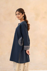 BATIK-2PIECE DHANAK EMBROIDERED SHIRT WITH DHANAK EMB TROUSER-WJ-15045