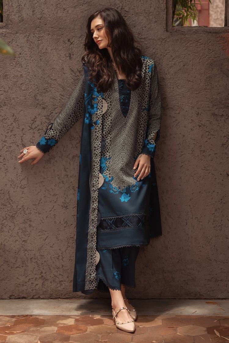 CHARIZMA-3PC KHADDAR PRINTED SHIRT WITH KHADDAR PRINTED DUPATTA AND PRINT TROUSER-W.J-2656