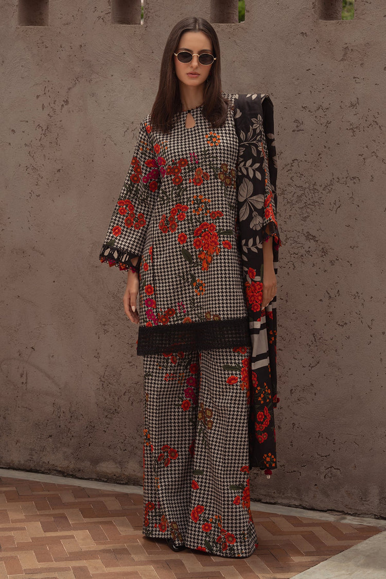 CHARIZMA-3PC KHADDAR PRINTED SHIRT WITH KHADDAR PRINTED DUPATTA AND PRINT TROUSER-W.J-2653