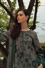 CHARIZMA-3PC KHADDAR PRINTED SHIRT WITH KHADDAR PRINTED DUPATTA AND PRINT TROUSER-W.J-2650