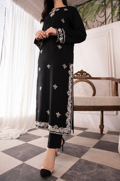 ASIM JOFA-3PC LAWN EMBROIDERED SHIRT WITH BAMBER CHIFFON DUPATTA AND LAWN TROUSER-W.J-1491