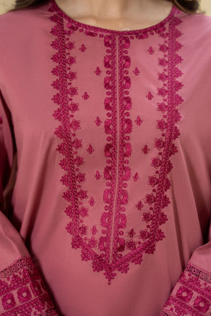LAZULI-2PC KHADDAR EMBROIDRED SHIRT WITH KHADDAR EMB TROUSER-W.J-2001