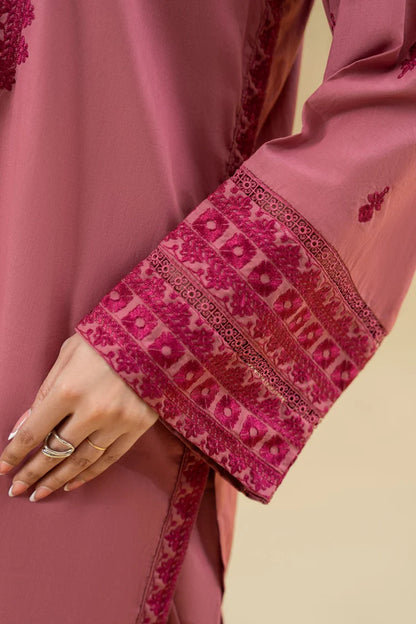 LAZULI-2PC KHADDAR EMBROIDRED SHIRT WITH KHADDAR EMB TROUSER-W.J-2001