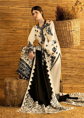 BATIK-3PC DHANAK EMBROIDERED SHIRT WITH DHANAK EMBROIDERED SHAWL AND TROUSER-W.J-5278