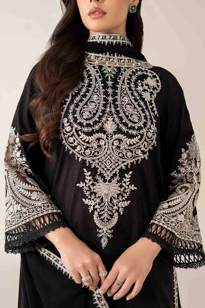 MARIA.B-3PC DHANAK EMBROIDERED SHIRT WITH BAMBER CHIFFON EMBROIDERED DUPATTA & TROUSER-WJ-1932