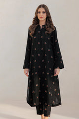 JAZMIN-3PC DHANAK EMBROIDERED SHIRT WITH CHIFFON EMB DUPATTA & TROUSER-W.J-2363