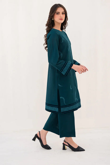 JAZMIN 2PC -DHANAK HEAVY EMBROIDERED WITH HEAVY EMBROIDERED SLEEVES-W.J-1283