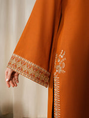 BATIK-2PIECE DHANAK EMBROIDERED SHIRT WITH DHANAK EMB TROUSER-WJ-15082