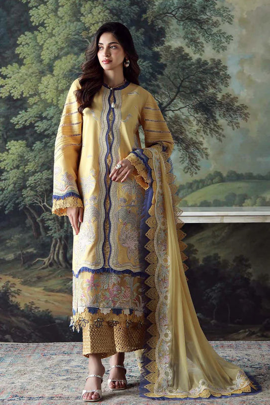 JADE - 3PC LAWN HEAVY EMBROIDERED SHIRT WITH CHIFFON EMBROIERED DUPATTA AND TROUSER -W.J-1782