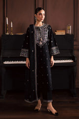 BATIK-3PC DHANAK EMBROIDERED SHIRT WITH CHIFFON EMBROIDERED DUPATTA AND EMB TROUSER-W.J-5194