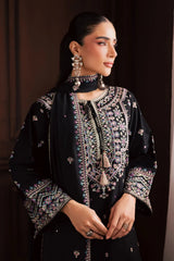 BATIK-3PC DHANAK EMBROIDERED SHIRT WITH CHIFFON EMBROIDERED DUPATTA AND EMB TROUSER-W.J-5194