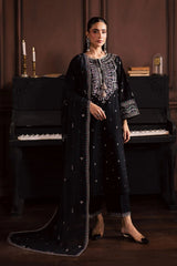 BATIK-3PC DHANAK EMBROIDERED SHIRT WITH CHIFFON EMBROIDERED DUPATTA AND EMB TROUSER-W.J-5194