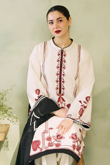 ZAHRA SHAHJAHAN- 3PC LAWN EMBROIDERED SHIRT WITH DIAMOND PRINTED DUPATTA-W.J-2738