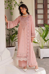 BATIK-3PC LAWN EMBROIDERED SHIRT WITH KHADDI NET EMBROIDERED DUPATTA AND EMB TROUSER-W.J-4743