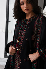 BATIK-3PC DHANAK EMBROIDERED SHIRT WITH DHANAK EMBROIDERED SHAWL AND TROUSER-W.J-4340