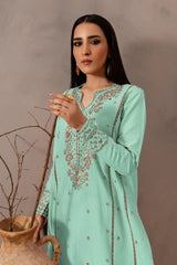 BATIK-2PC LAWN EMBROIDERED SHIRT WITH EMB TROUSER-W.J-09