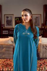 URGE-2PC LAWN SEQUIN EMBROIDERED SHIRT WITH EMB TROUSER-W.J-04