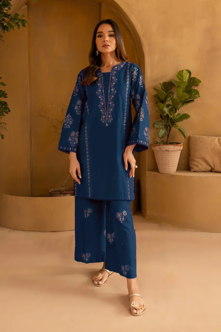 URGE-2PC LAWN EMBROIDERED SHIRT WITH EMB TROUSER-W.J-11