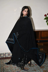 ZAIB-3PC DHANAK EMBROIDERED SHIRT WITH DHANAK EMBROIDERED SHAWL AND TROUSER-W.J-4386