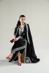 ZAIB-3PC LAWN EMBROIDERED SHIRT WITH KHADDI NET EMBROIDERED DUPATTA AND TROUSER-W.J-4778