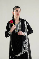 ZAIB-3PC LAWN EMBROIDERED SHIRT WITH KHADDI NET EMBROIDERED DUPATTA AND TROUSER-W.J-4778