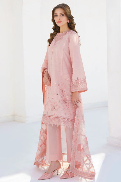 JAZMIN- 3PC LAWN HEAVY EMBROIDERED SHIRT WITH ORGANZA EMBROIDERY DUPATTA-W.J-1598