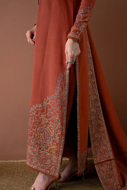 BATIK-3PC DHANAK EMBROIDERED SHIRT WITH DHANAK EMBROIDERED SHAWL AND TROUSER-W.J-2005