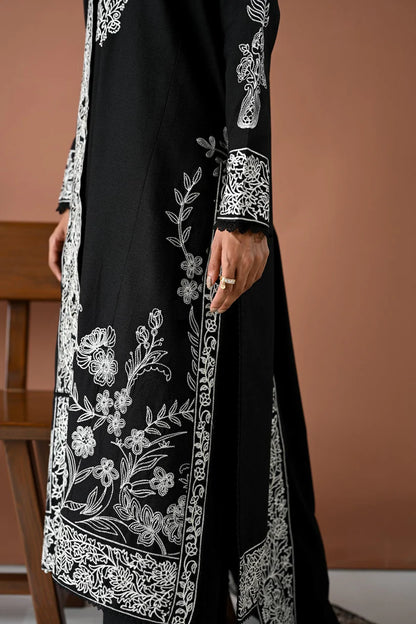 BATIK-3PC DHANAK EMBROIDERED SHIRT WITH DHANAK EMBROIDERED SHAWL & TROUSER-W.J-1905