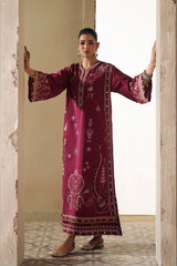 BATIK-2PIECE DHANAK EMBROIDERED SHIRT WITH DHANAK EMB TROUSER-WJ-15108